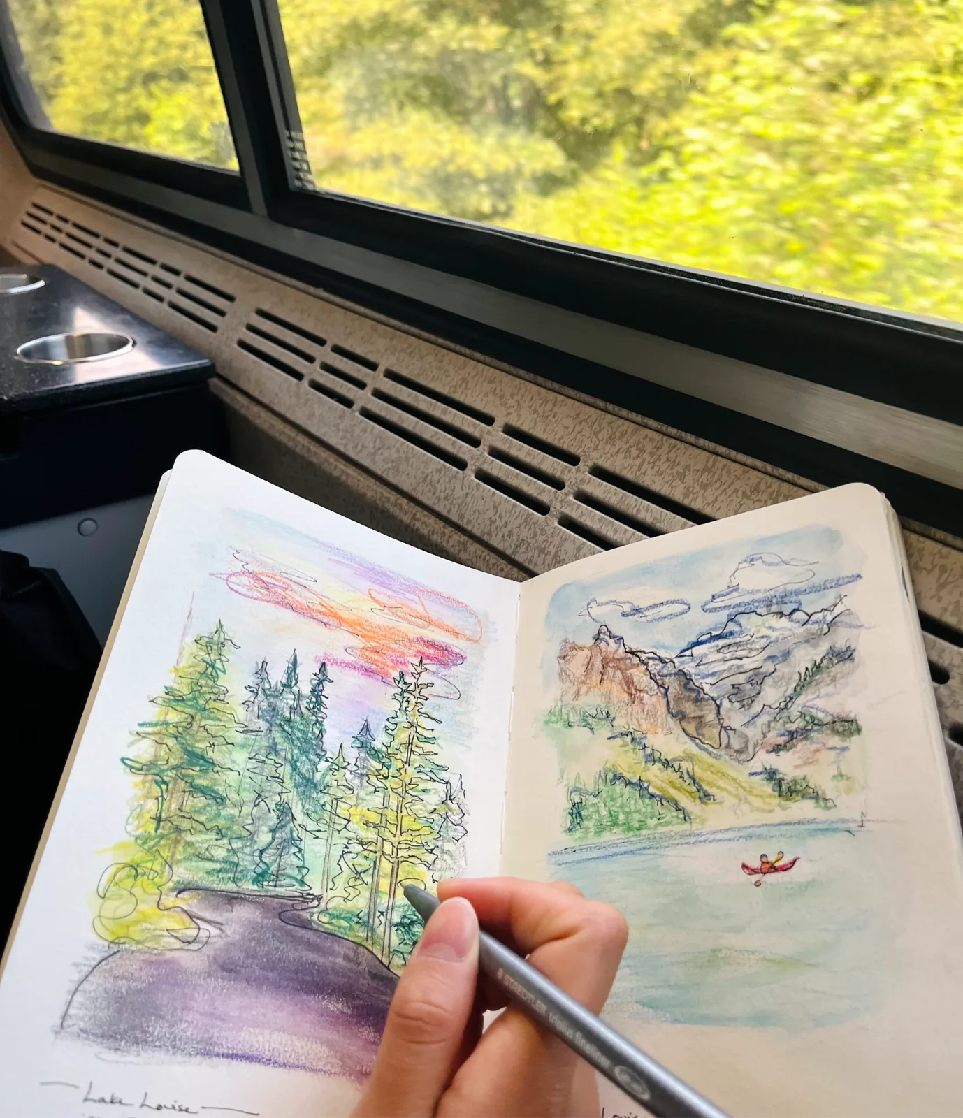 A page from Ashley's sketchbook
