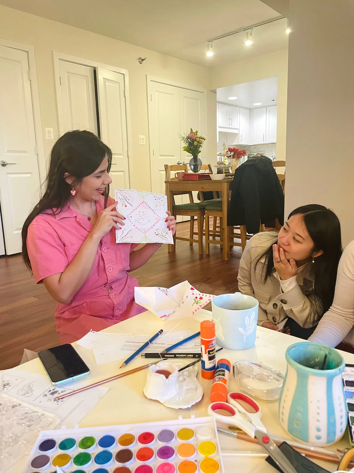 A creative workshop led by Ashley