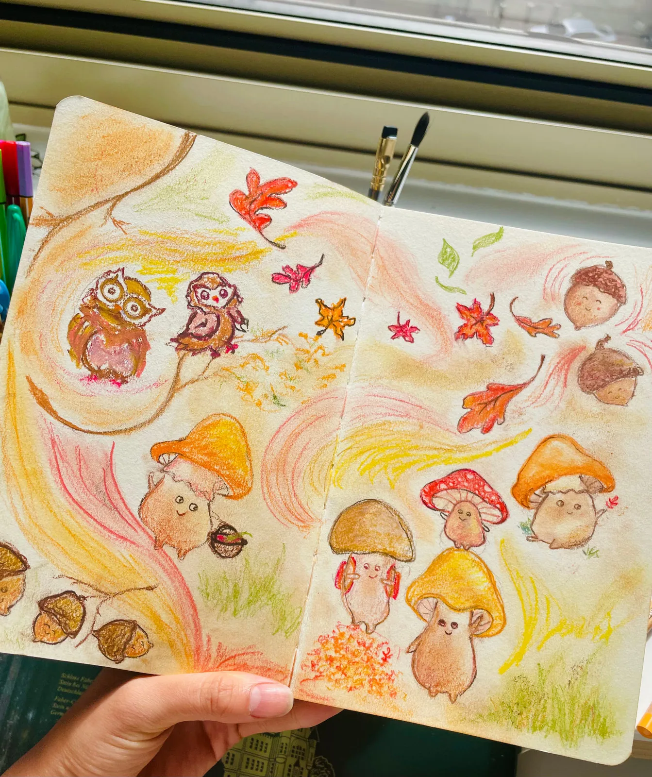A page from Ashley's sketchbook