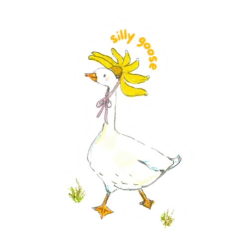 Silly goose sticker