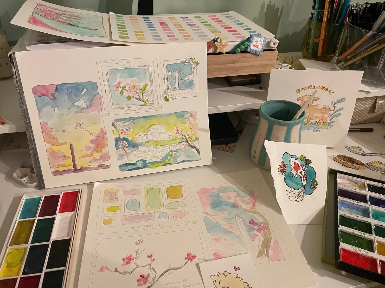 A page from Ashley's sketchbook