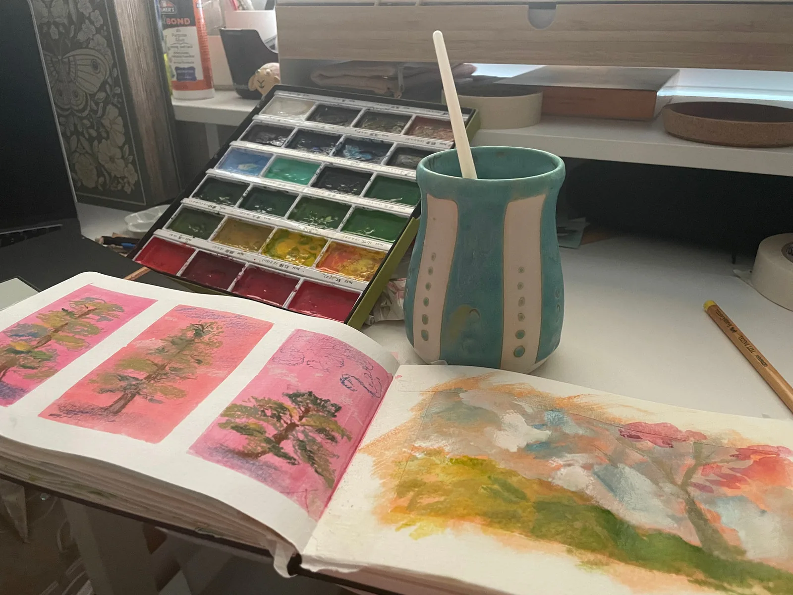 A page from Ashley's sketchbook