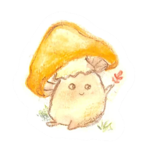 Mushroom friend sticker