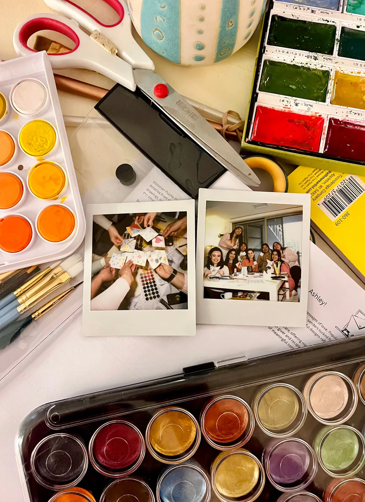 A creative workshop led by Ashley