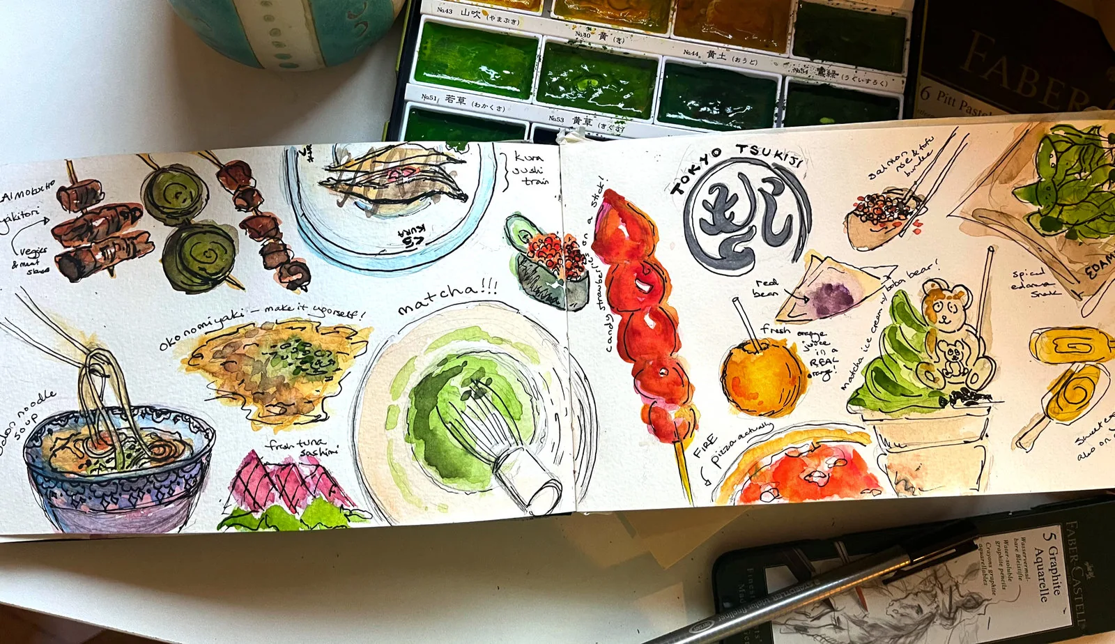 A page from Ashley's sketchbook